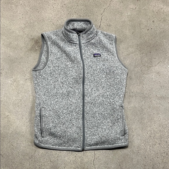 Women’s Patagonia Heather Gray Fleece Vest size xl - Picture 1 of 4